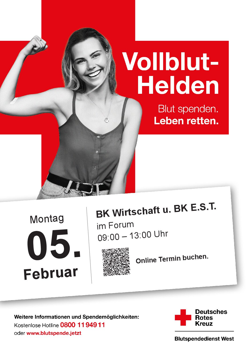 Blutspendenaktion am Montag, den 05.02.2024